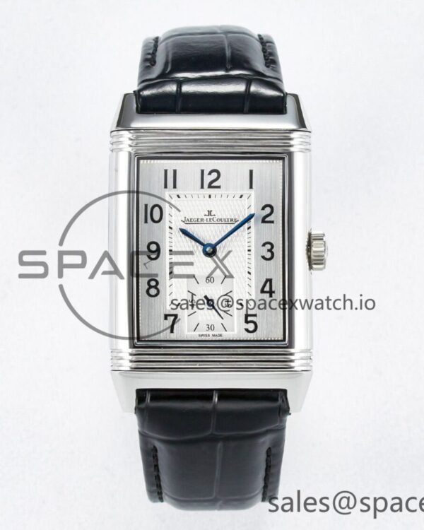 Reverso Classic Duoface Small Seconds SS MGF Best Edition White Guilloché Dial on Black Leather Strap A854A — custom-built watch