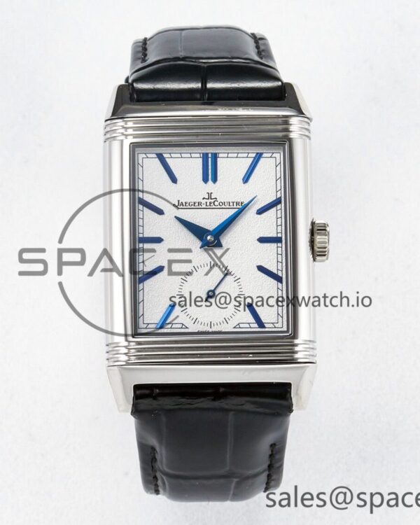 Reverso Tribute Duoface Small Seconds SS MGF Best Edition White Dial on Black Leather Strap A854A — custom-built watch