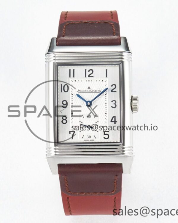 Reverso Classic Duoface Small Seconds SS MGF Best Edition White Guilloché Dial on Red Leather Strap A854A — custom-built watch