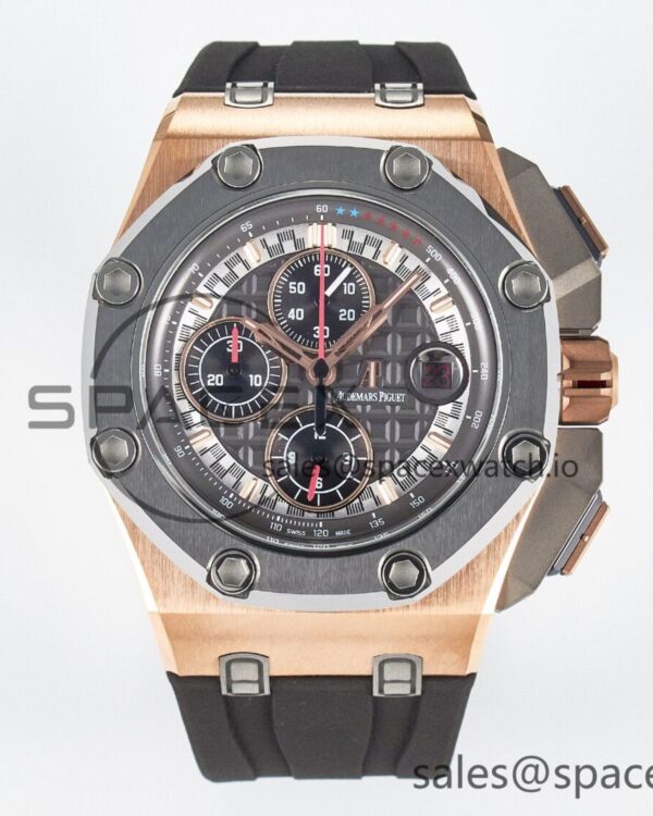 Royal Oak Offshore Schumacher RG TKF Best Edition Gray/Black Dial on Gray Rubber Strap A3126 — custom-built watch