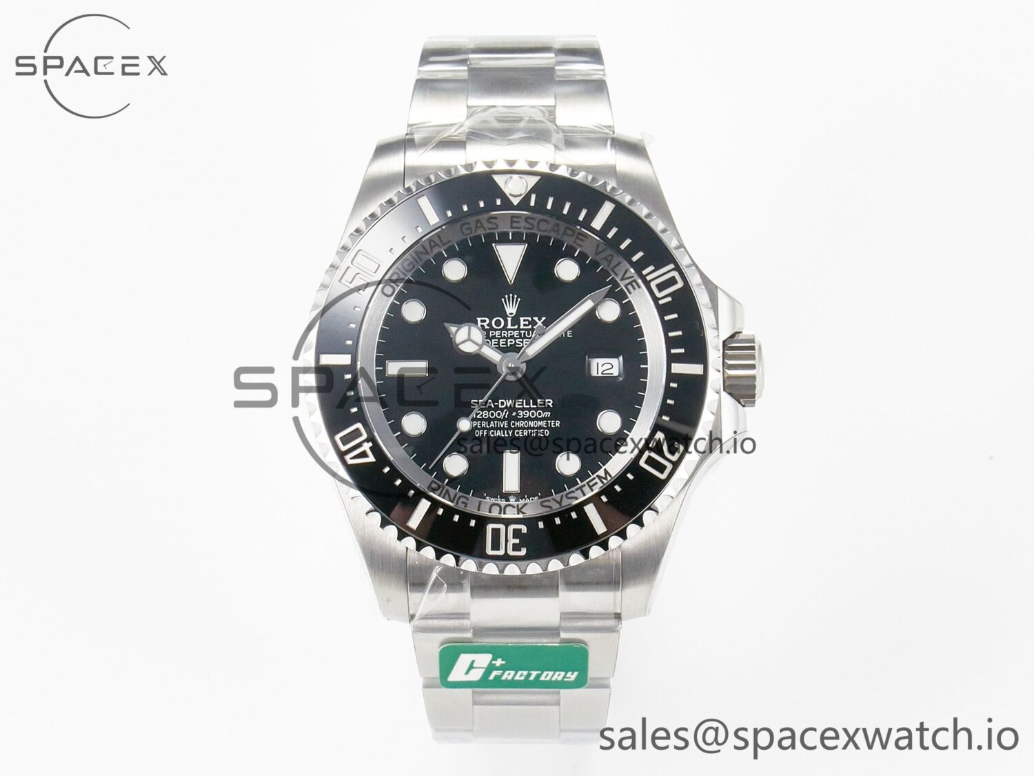 Sea-Dweller 126660 LN C+F reference-accurate 904L SS Case and Bracelet VR3235 — custom-built watch