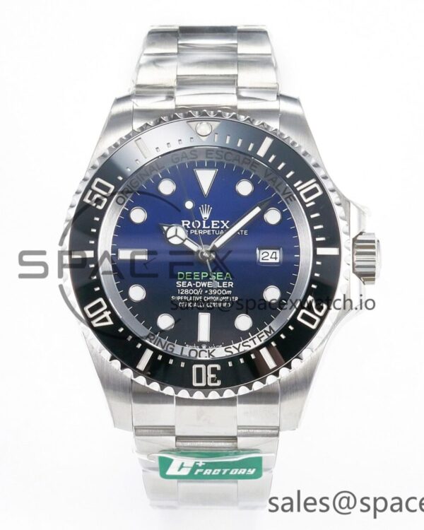 Sea-Dweller 126660 ‘D-Blue’ C+F reference-accurate 904L SS Case and Bracelet VR3235 — custom-built watch