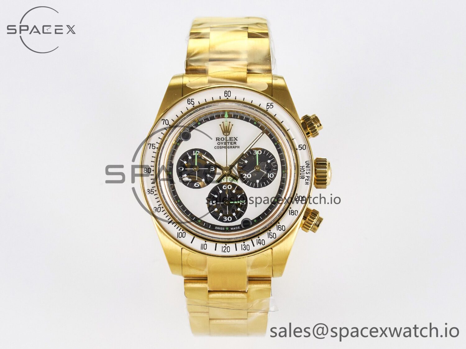 Daytona YG ADGF Best Edition YG/White Dial on YG Bracelet A7750 — custom-built watch