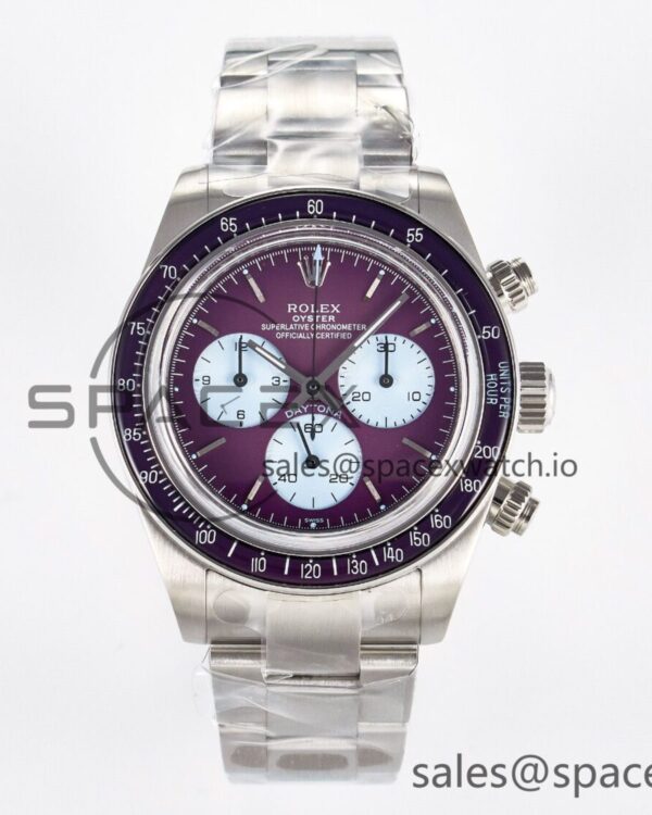 Daytona Scona SS ADGF Best Edition Purple Dial on SS Bracelet SA4130 — custom-built watch