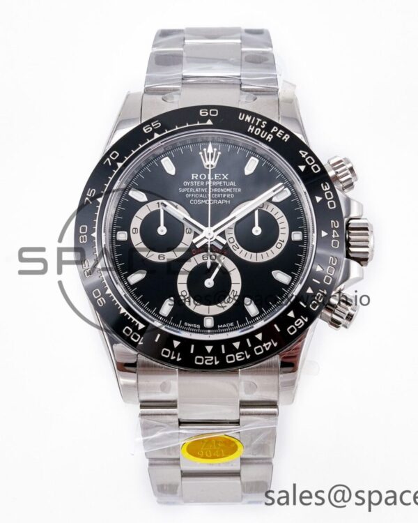 Daytona 116500 LN 904L SS Case ZF reference-accurate Black Dial On 904L SS Bracelet SH4130 — custom-built watch