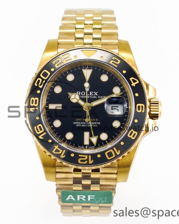 GMT-Master II 126718 GRNR ARF reference-accurate Black Dial on YG Jubilee Bracelet SH3285 CHS — custom-built watch