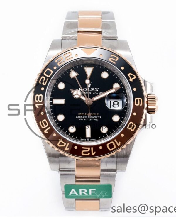 GMT-Master II 126711 CHNR ARF reference-accurate Black Dial on RG/SS Bracelet SH3285 CHS — custom-built watch