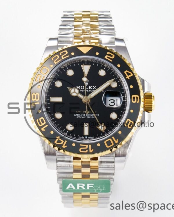 GMT-Master II 126713 GRNR ARF reference-accurate on Black Dial SS/YG Bracelet hand-finished build VR3285 CHS (Gain Weight) — custom-built watch