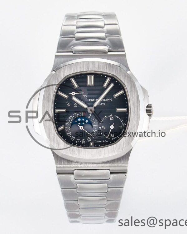 Nautilus 5712 Tiffany PPF reference-accurate Blue Dial on SS Bracelet A240 hand-finished build V2 — custom-built watch