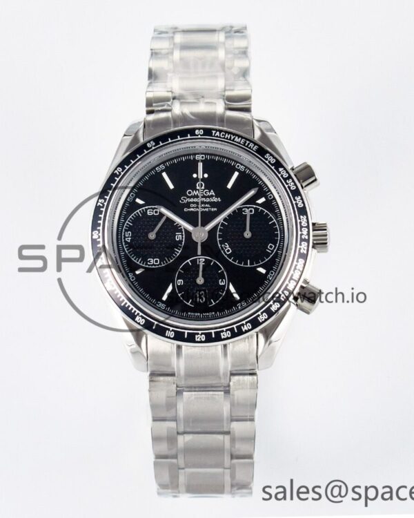 Speedmaster Racing Master SS HKF Best Edition Black Dial on SS Bracelet A7750 — custom-built watch