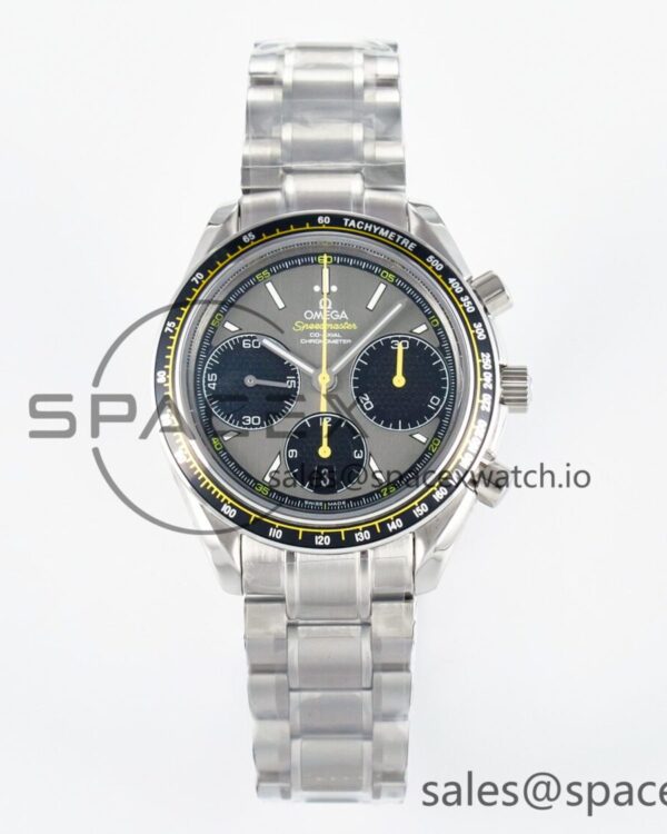 Speedmaster Racing Master SS HKF Best Edition Gray/Black Dial on SS Bracelet A7750 — custom-built watch