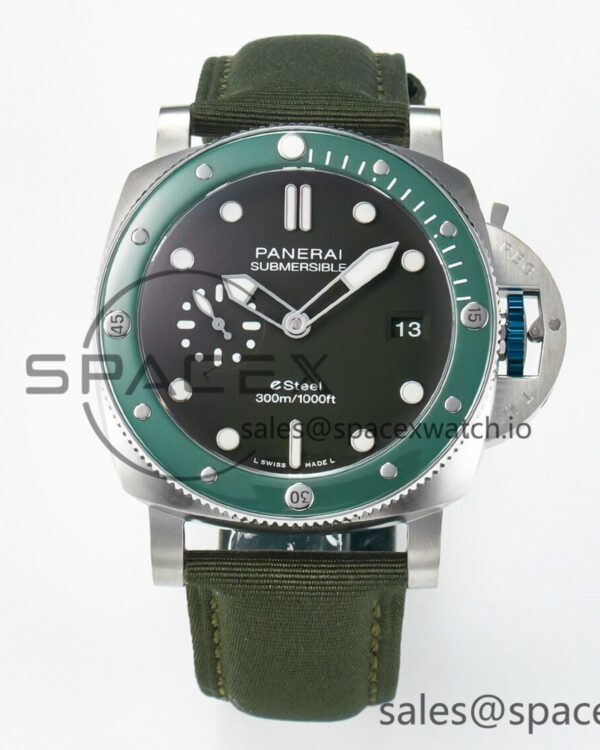 PAM1287 V TTF reference-accurate Green Dial on Green Nylon Strap P900 — custom-built watch
