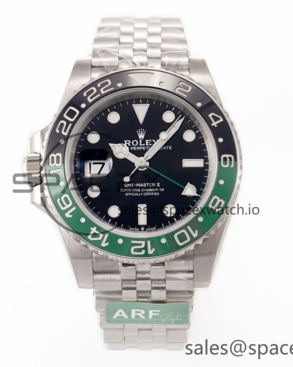 GMT Master II 126720 VTNR 904L SS ARF reference-accurate Black Dial on Jubilee Bracelet VR3285 CHS — custom-built watch