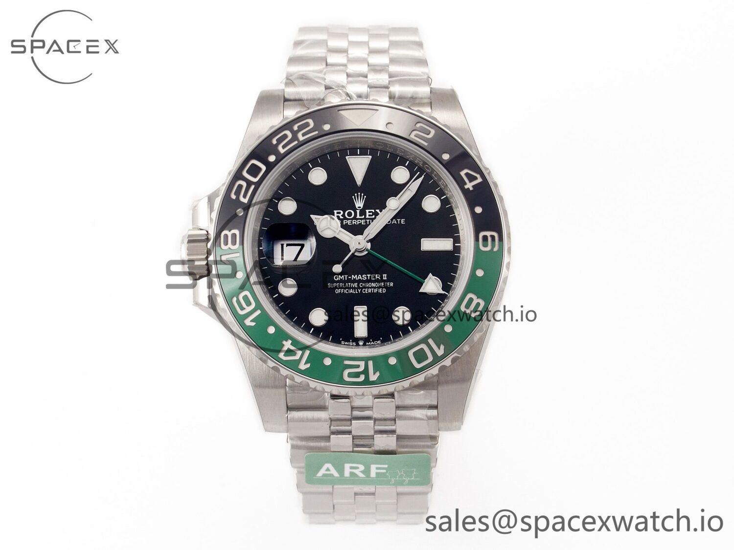 GMT Master II 126720 VTNR 904L SS ARF reference-accurate Black Dial on Jubilee Bracelet VR3285 CHS — custom-built watch
