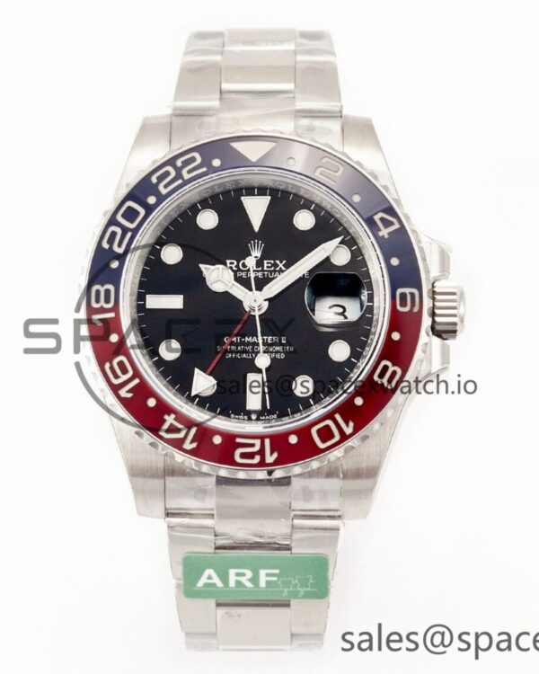 GMT-Master II 126710 BLRO Blue/Red Ceramic 904L ARF reference-accurate on Bracelet SH3285 CHS — custom-built watch