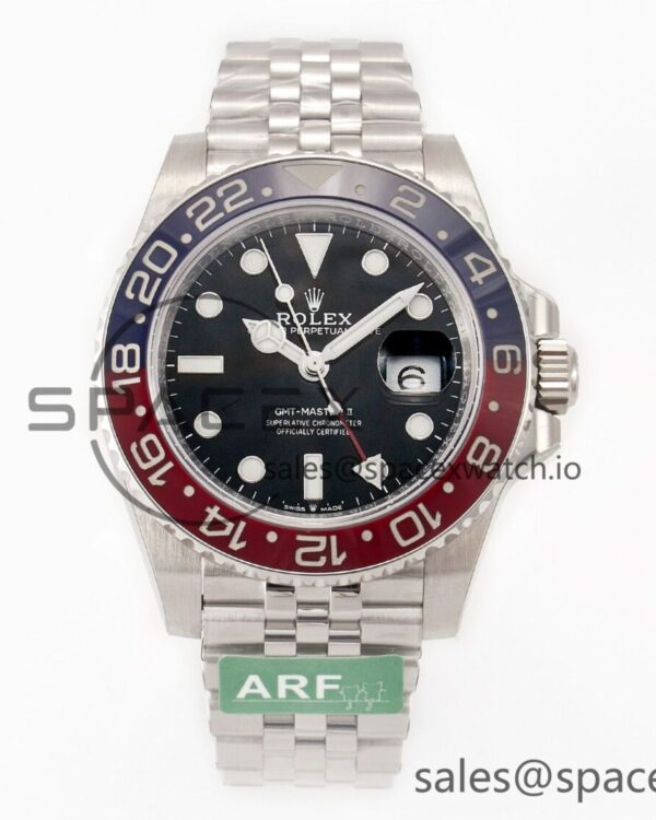 GMT-Master II 126710 BLRO Blue/Red Ceramic 904L ARF reference-accurate on Jubilee Bracelet SH3285 CHS — custom-built watch