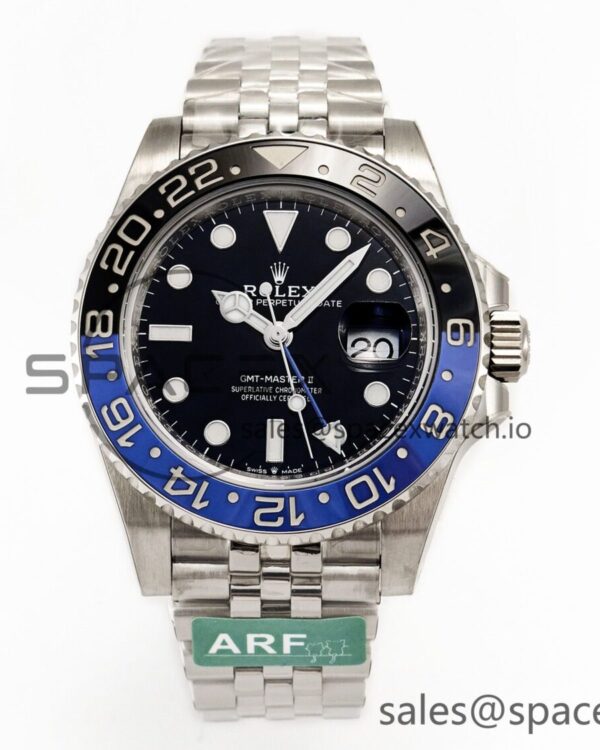 GMT-Master II 126710 BLNR Blue/Black Ceramic 904L ARF reference-accurate on Jubilee Bracelet SH3285 CHS — custom-built watch