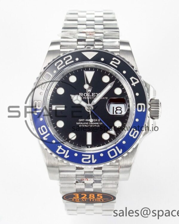 GMT-Master II 126710 BLNR Blue/Black Ceramic QF reference-accurate on Jubilee Bracelet VR3285 CHS — custom-built watch