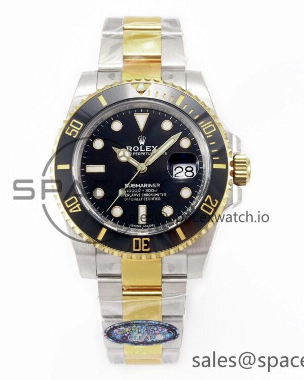 Submariner 116613 LN Black Ceramic Clean Factory reference-accurate 904L SS Case and Bracelet VS3135 — custom-built watch
