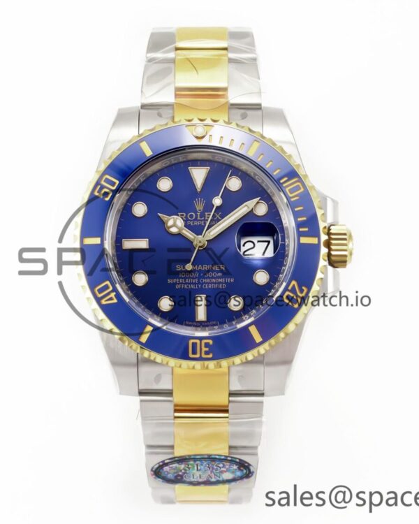 Submariner 116613 LB Blue Ceramic Clean Factory reference-accurate 904L SS Case and Bracelet VS3135 — custom-built watch