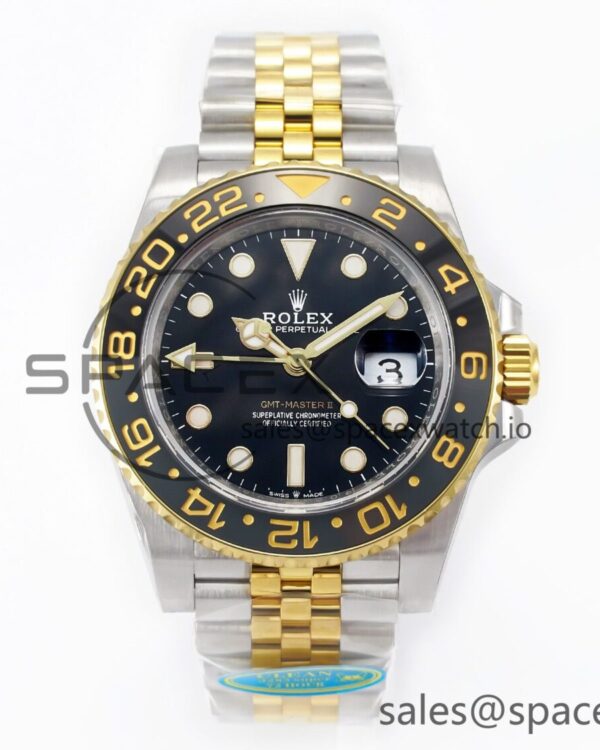 GMT Master II 126713 904L SS Clean reference-accurate Black Dial on Jubilee Bracelet DD3285 — custom-built watch