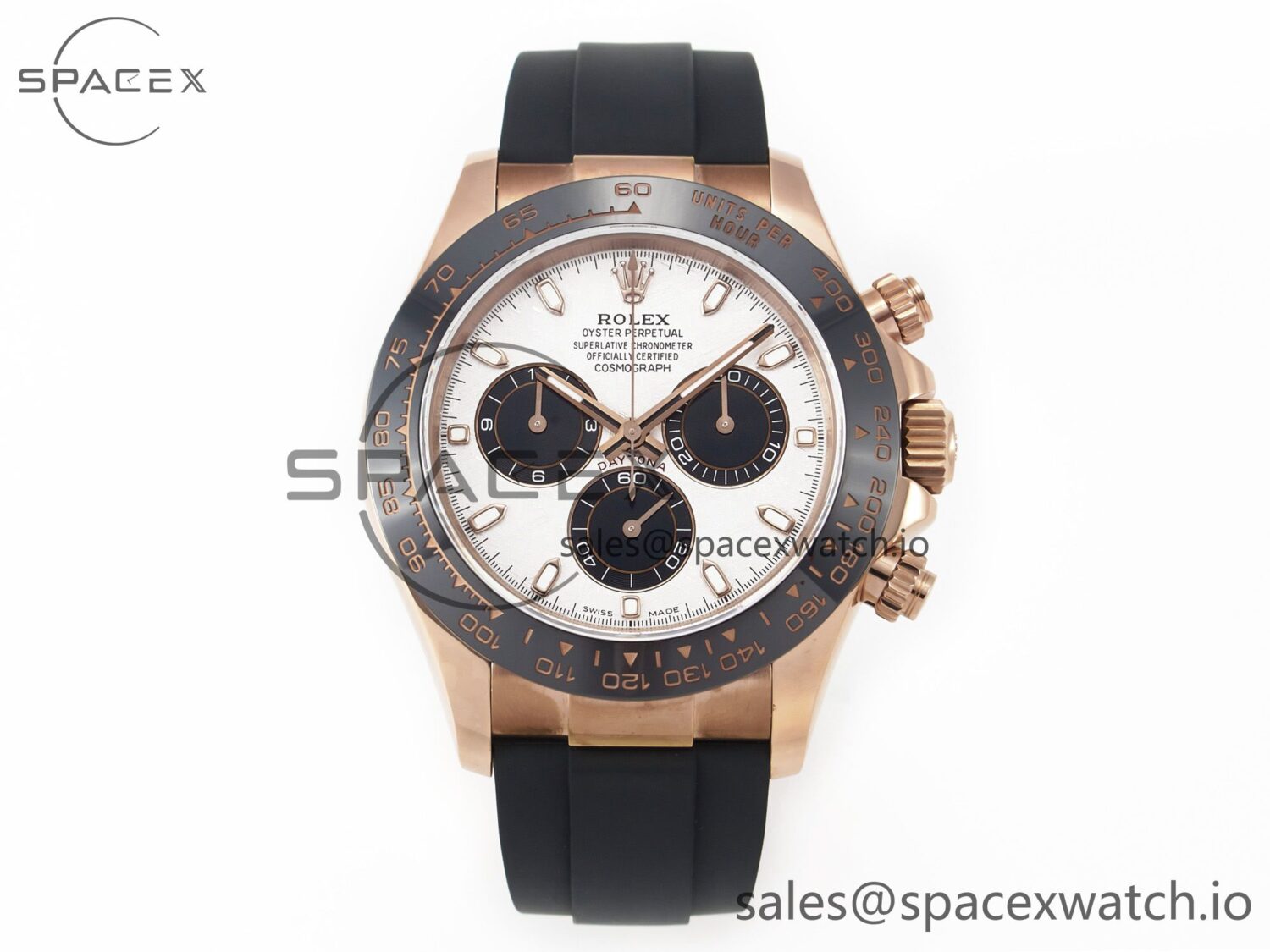 Daytona 116515 QF reference-accurate Meteorite Dial on Oysterflex Strap SH4130 V3 (Gain Weight) — custom-built watch