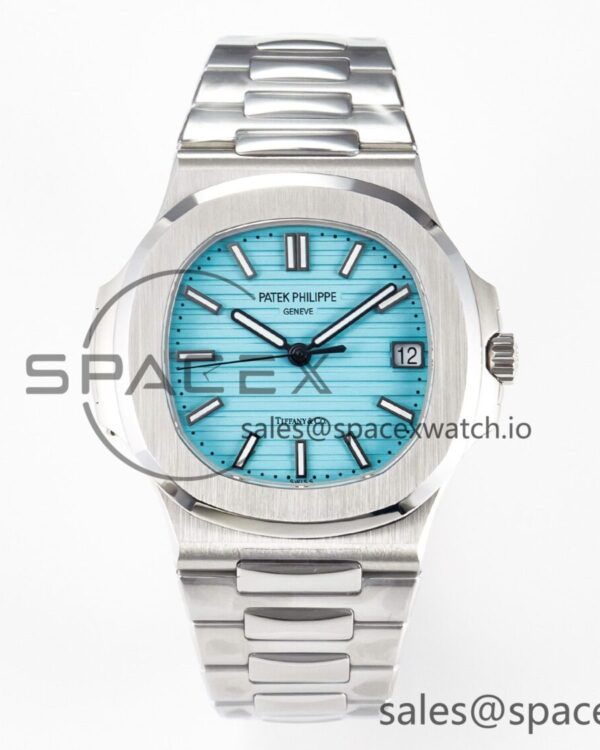 Nautilus 5711 3KF reference-accurate Tiffany Blue Dial on SS Bracelet A324 hand-finished build V2 — custom-built watch