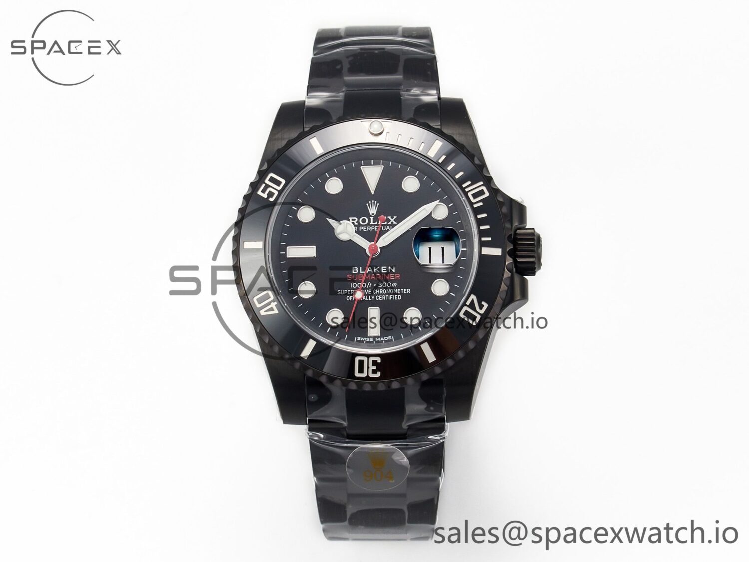 Blaken Submariner Red PVD/SS Black V6F V2 VS3135 — custom-built watch