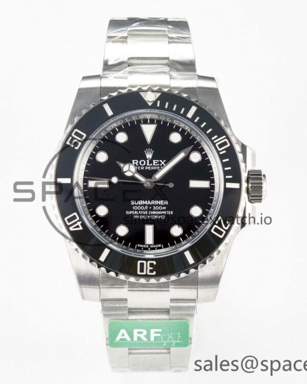 Submariner 114060 No Date Black 904L Steel ARF reference-accurate on SS Bracelet SH3130 — custom-built watch