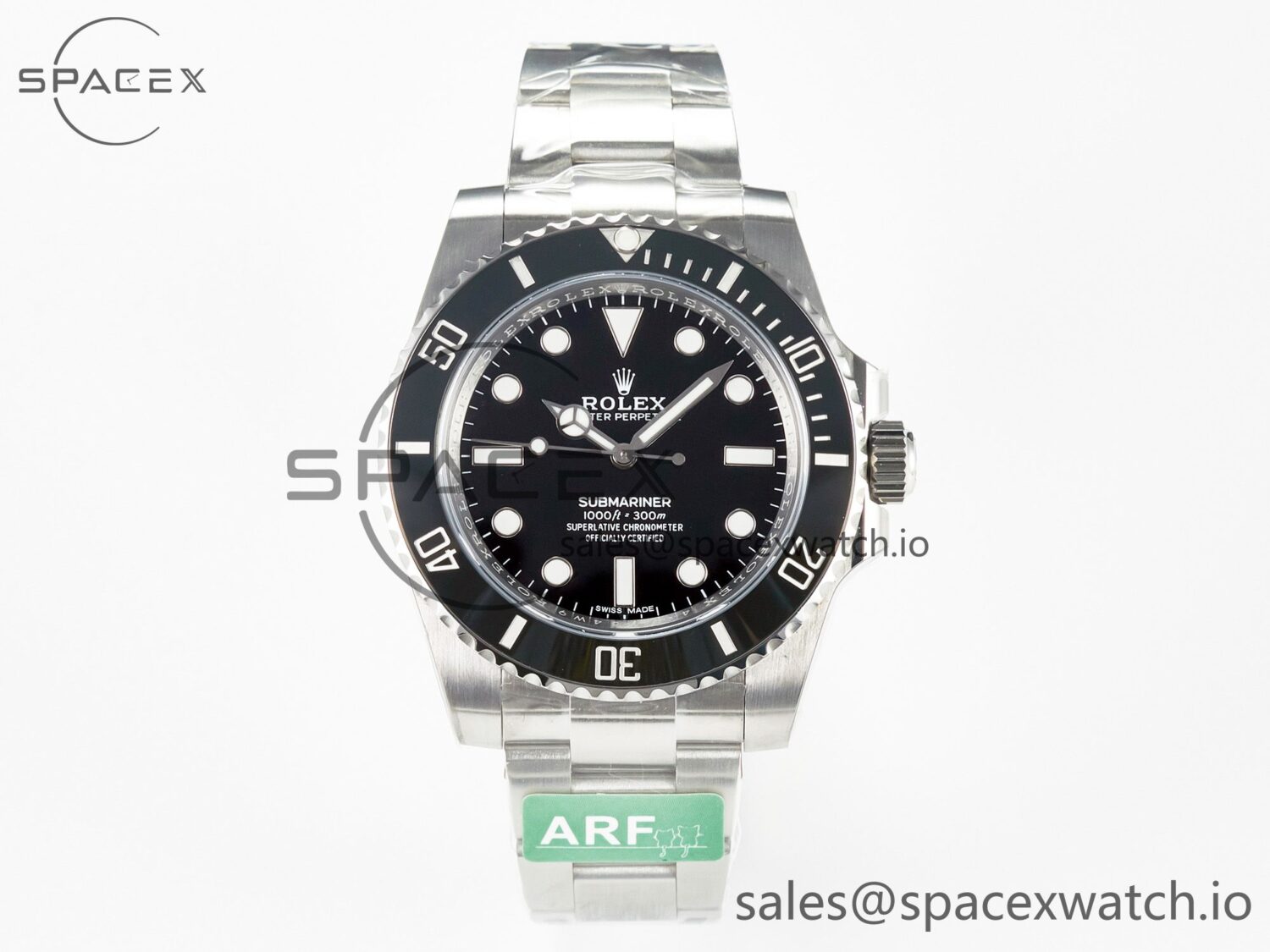 Submariner 114060 No Date Black 904L Steel ARF reference-accurate on SS Bracelet SH3130 — custom-built watch