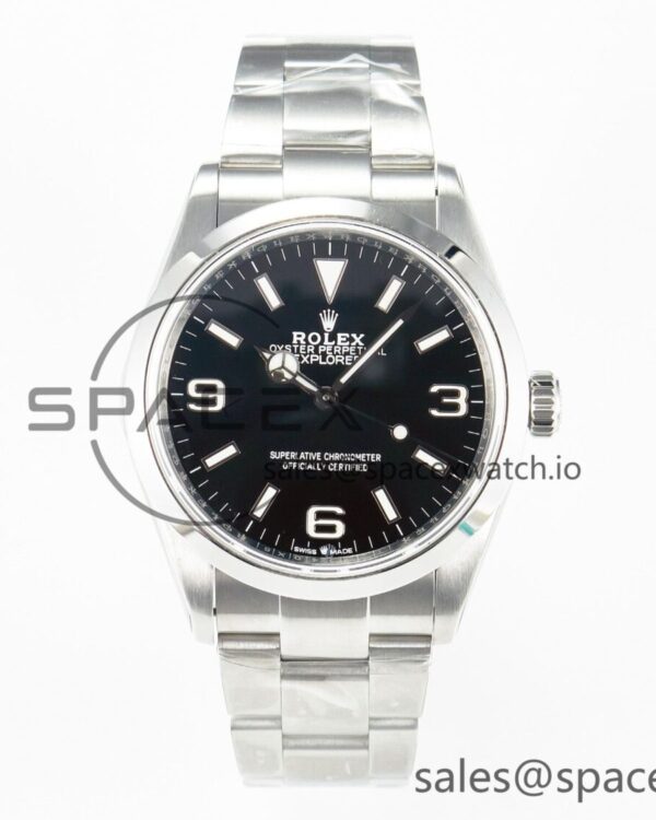 Explorer 36 904L Steel KRF reference-accurate Black Dial on SS Bracelet PT5000 V2 — custom-built watch