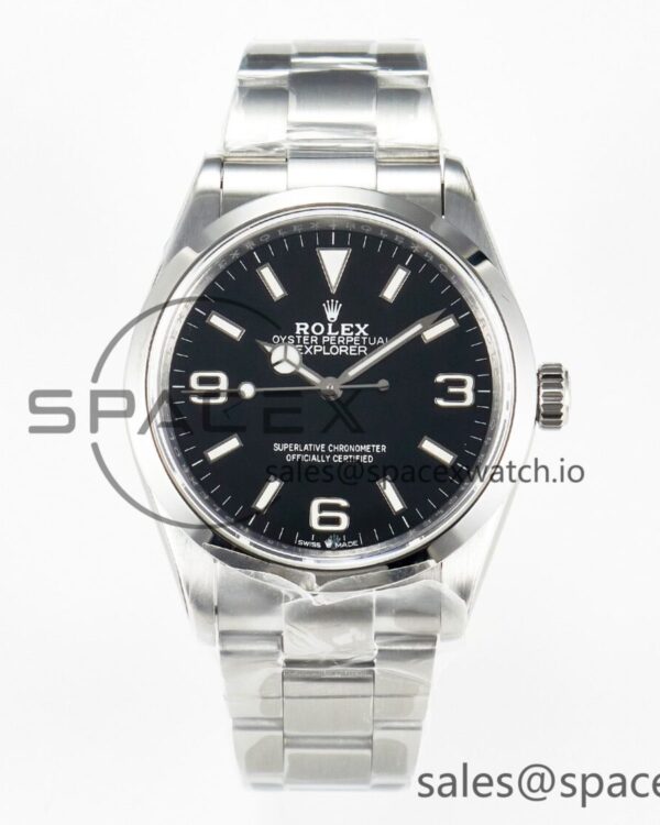 Explorer 36 904L Steel KRF reference-accurate Black Dial on SS Bracelet A2824 V2 — custom-built watch