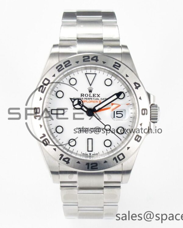 Explorer II 42mm 226570 904L SS Clean reference-accurate White Dial on Bracelet DD3285 CHS — custom-built watch