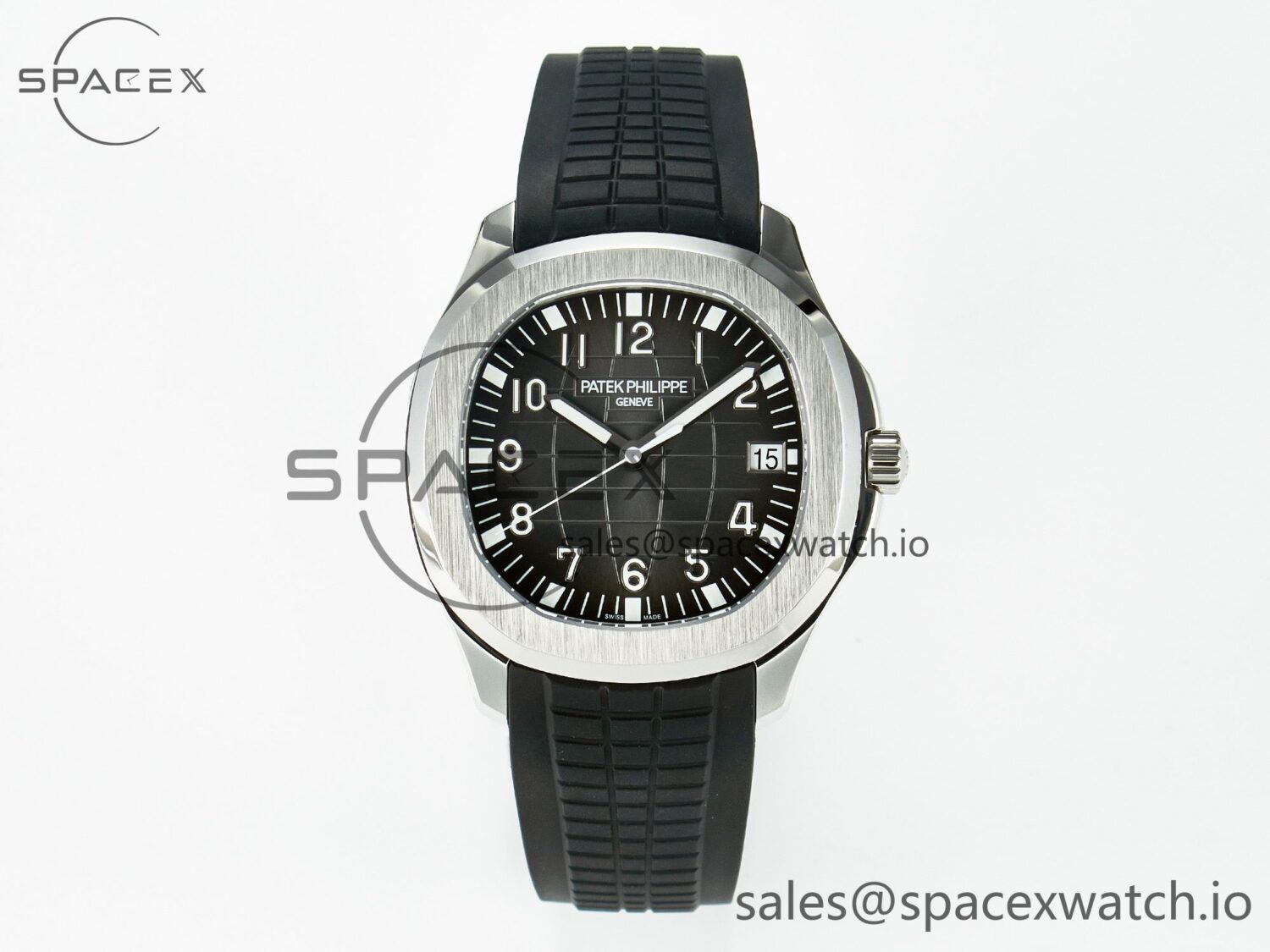 Aquanaut 5167A SS 3KF reference-accurate Black Dial on Black Rubber Strap A324 hand-finished build(New clasp) — custom-built watch