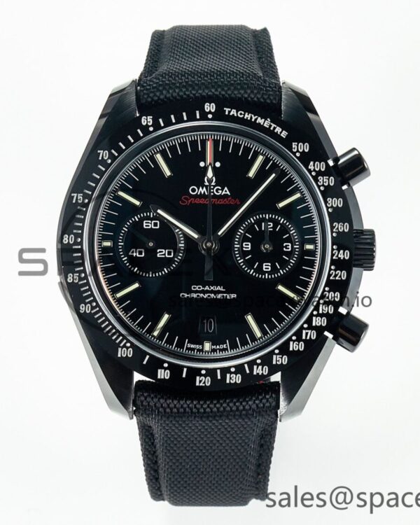 Speedmaster “Dark Side of The Moon” Real Ceramic N1F reference-accurate on Nylon Strap A9900 — custom-built watch