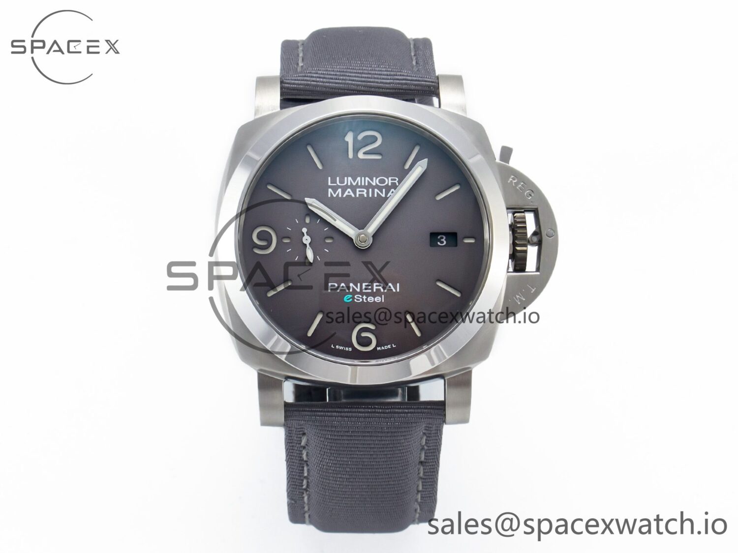 PAM1358 W TTF reference-accurate on Gray Nylon Strap P9010 — custom-built watch