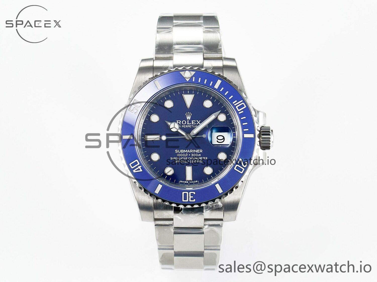 Submariner 116619 LB Blue Ceramic VSF reference-accurate 904L SS Case and Bracelet VS3135 — custom-built watch