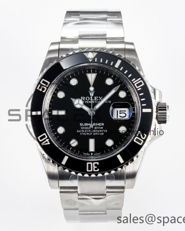 Submariner 126610 LN Black Ceramic VSF reference-accurate 904L SS Case and Bracelet VS3235 — custom-built watch
