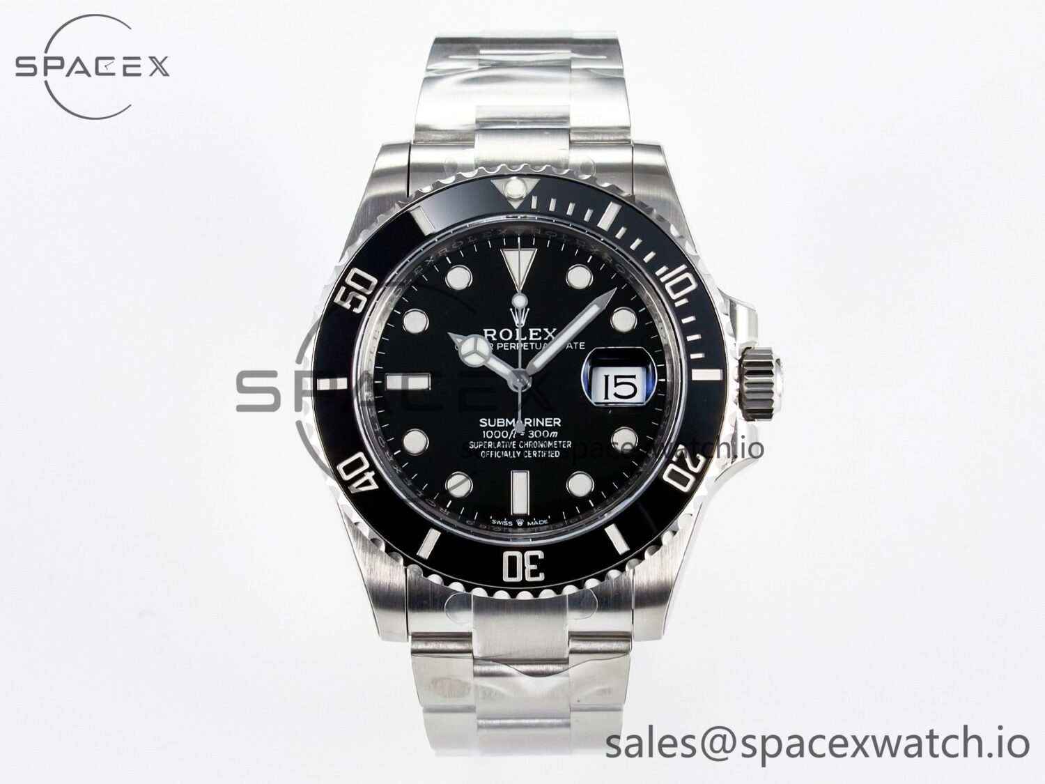 Submariner 126610 LN Black Ceramic VSF reference-accurate 904L SS Case and Bracelet VS3235 — custom-built watch