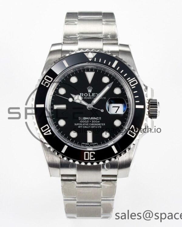 Submariner 116610 LN Black Ceramic VSF reference-accurate 904L SS Case and Bracelet VS3135 — custom-built watch