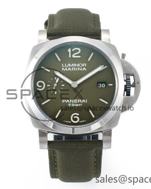 PAM1356 W TTF reference-accurate on Green Nylon Strap P9010 — custom-built watch