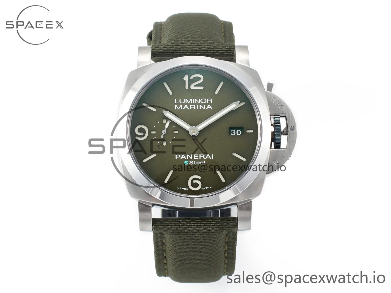 PAM1356 W TTF reference-accurate on Green Nylon Strap P9010 — custom-built watch