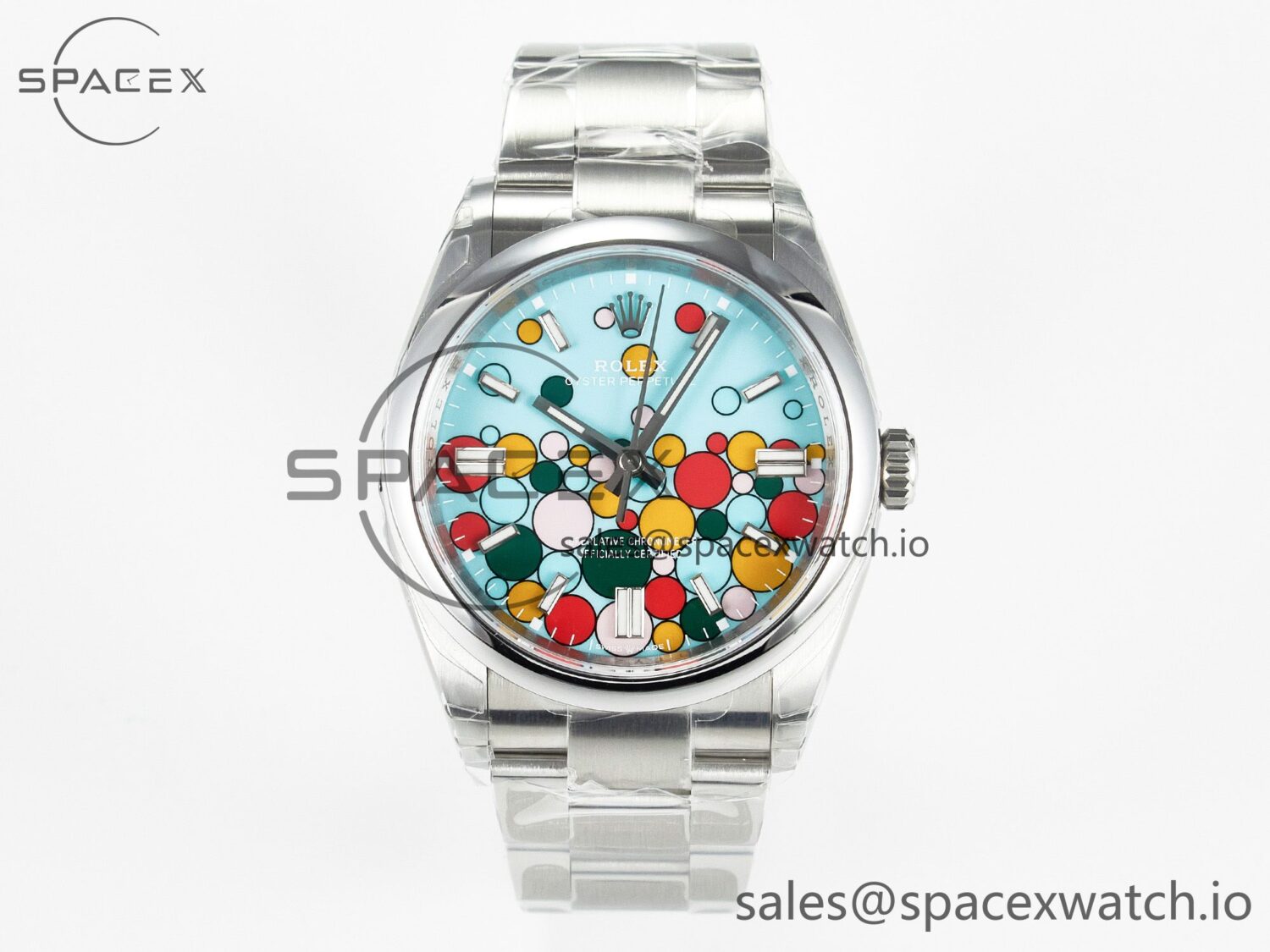 Oyster Perpetual 126000 36mm VSF reference-accurate 904L Steel Celebration Dial VS3235 — custom-built watch