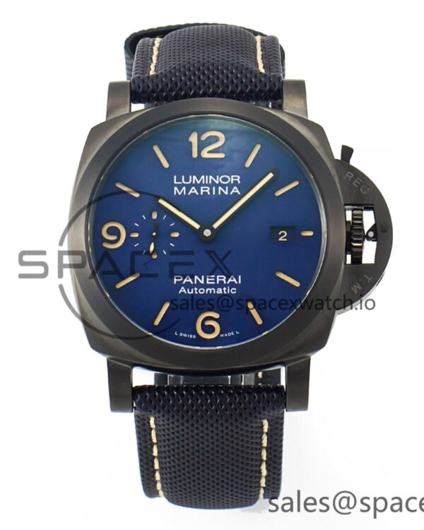 PAM1021 W TTF reference-accurate on Blue Nylon Strap P9010 — custom-built watch