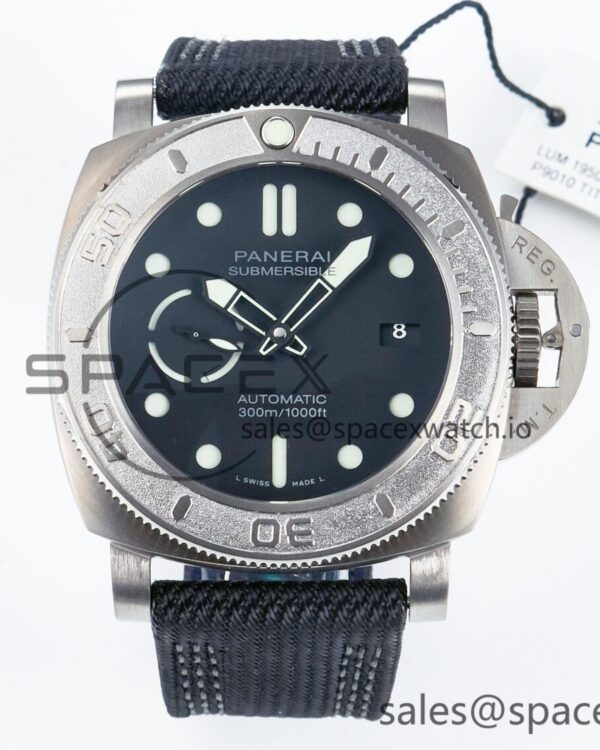 PAM984 Mike Horn Submersible VSF reference-accurate Black Dial on Black Nylon Strap P.9010 build — custom-built watch