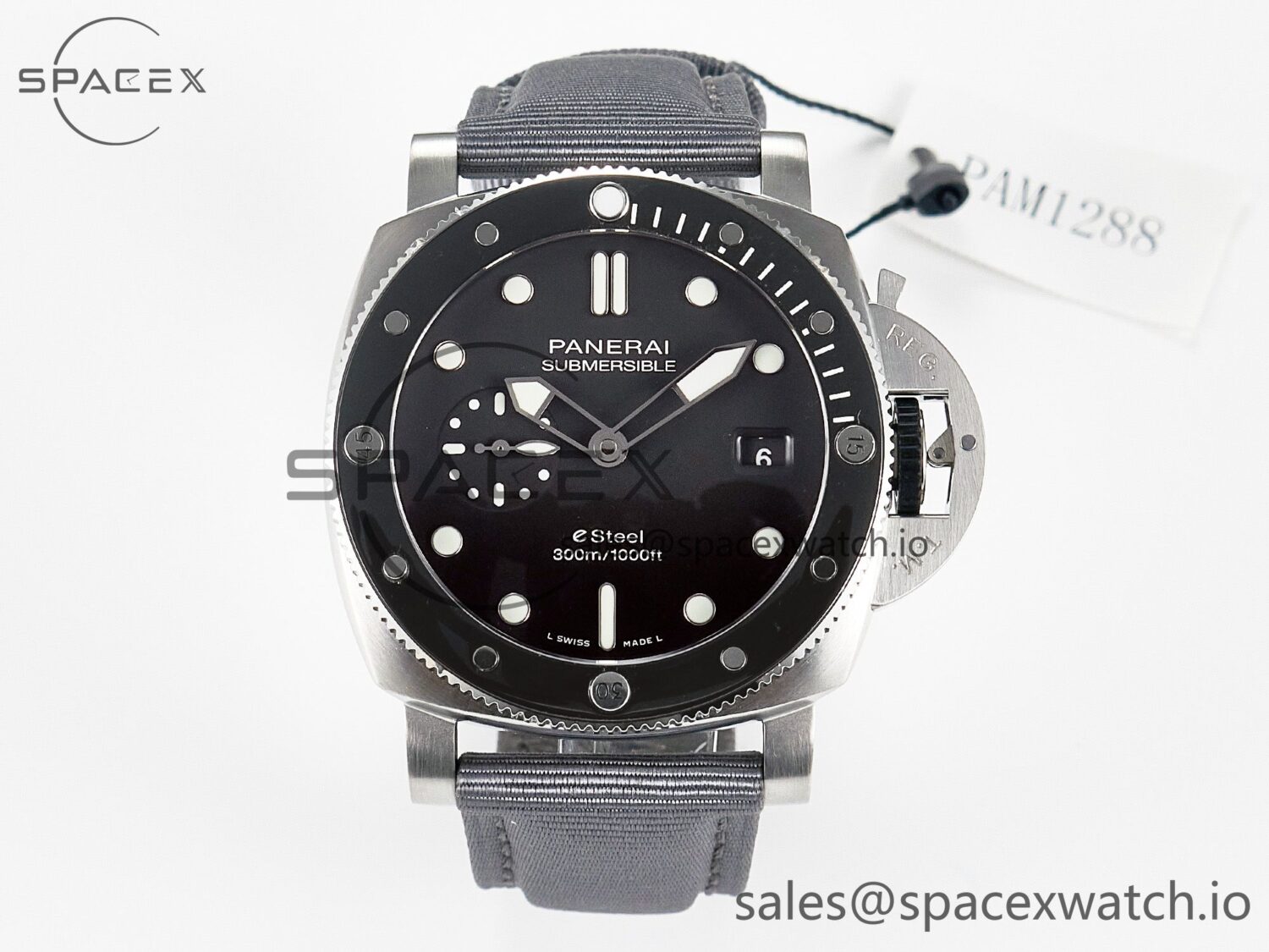 PAM1288 Y VSF reference-accurate Gray Dial on Gray Nylon Strap P900 — custom-built watch