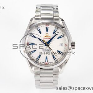 Aqua Terra 150M SS VSF reference-accurate Silver Polka Dots Dial on SS Bracelet A8500 hand-finished build — custom-built watch
