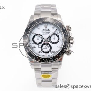 2023 Daytona 126500 ZF reference-accurate 904L SS Case and Bracelet White Dial SH4130 — custom-built watch
