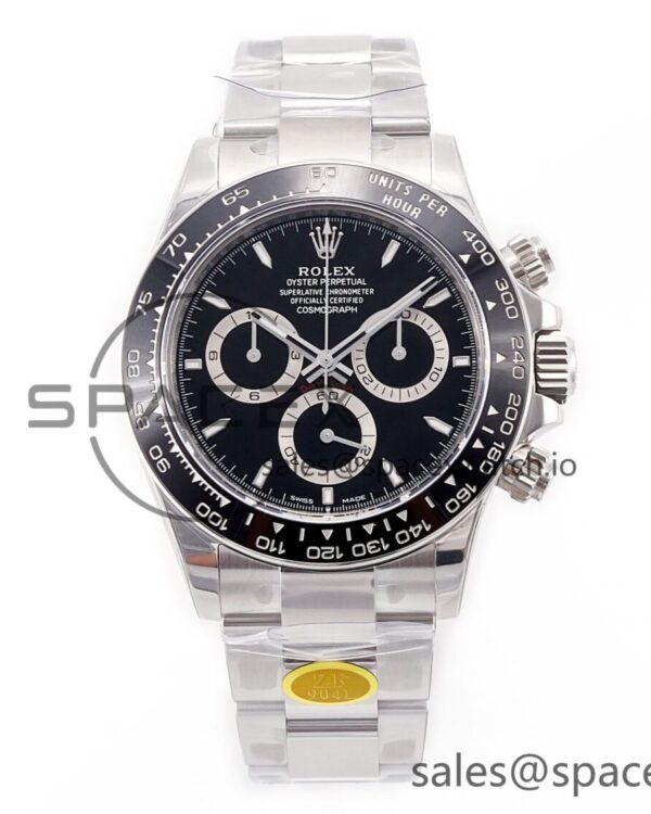 2023 Daytona 126500 ZF reference-accurate 904L SS Case and Bracelet Black Dial SH4130 — custom-built watch