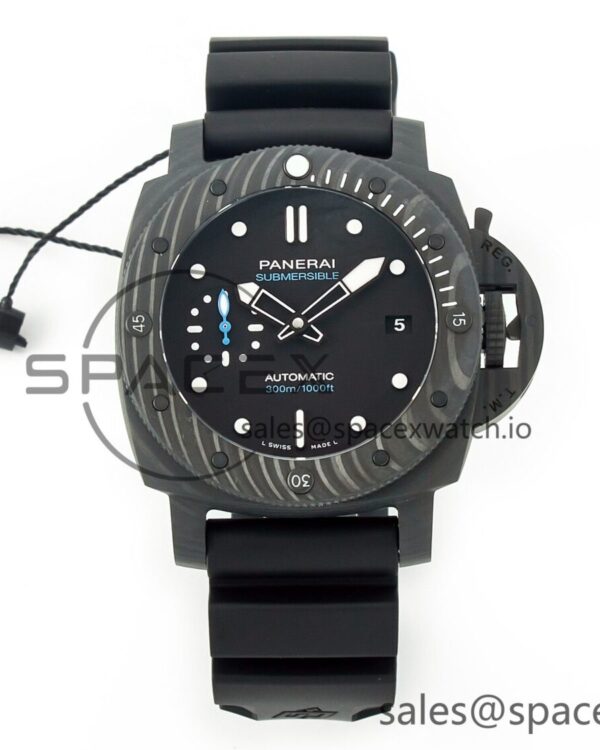 PAM2231 Carbotech 42mm VSF Best Edition Black Dial on Black Rubber Strap P.900 hand-finished build — custom-built watch